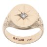 9ct Yellow Gold 0.15cts Diamond Signet Ring