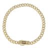 14ct Yellow Gold Monaco Classic Plain Lock Curb Bracelet 6.5"