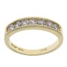 18ct Yellow Gold 0.55ct Brilliant Cut Diamond Half Eternity Ring