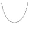 9ct White Gold Curb Chain 16"