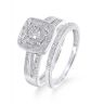 9ct White Gold 0.50ct Diamond Bridal Set