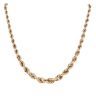 9ct Yellow Gold Graduating Rope Chain 18"