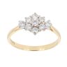 18ct Yellow Gold 0.50ct Diamond Cluster Ring