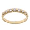 18ct Yellow Gold 0.35ct Brilliant Cut Diamond Half Eternity Ring