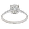 18ct White Gold 0.30ct Brilliant Cut Diamond Cluster Ring