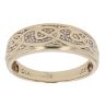 9ct Yellow Gold 0.05ct Diamond Celtic Ring