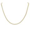 Gold Plated Silver Two Tone Fancy Chain 18"