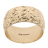 9ct Yellow Gold 9.4mm Patterned Wedding Band