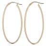9ct Yellow Gold Oval Hoop Earrings