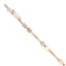 9ct White And Rose Gold Fancy Bracelet 7"