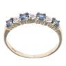 9ct Yellow Gold 0.05ct Diamond And Sapphire Ring