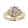 9ct Yellow Gold 1.00ct Brilliant Cut Diamond Cluster Ring