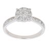 18ct White Gold 0.80ct Brilliant Cut Diamond Cluster Ring