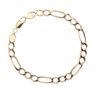 9ct Yellow Gold Figaro Bracelet 7.5"