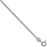 9ct White Gold Diamond Cut Pendant Curb Necklace