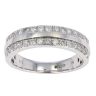 9ct White Gold 0.56ct Diamond 2 Row Ring by Anya Belle