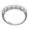 18ct White Gold 1.00ct Brilliant Cut Diamond Half Eternity Ring