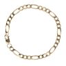 9ct Yellow Gold Figaro Bracelet 8"