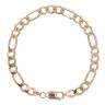 9ct Yellow Gold Figaro Bracelet 7"