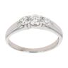 18ct White Gold 0.50ct Diamond Trilogy Ring