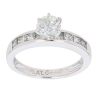 Platinum 1.50ct Brilliant And Princess Cut Diamond Solitaire Ring