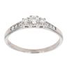 9ct White Gold 0.30ct Diamond Trilogy Ring