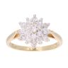 9ct Yellow Gold 0.50ct Diamond Cluster Ring