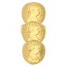 14ct Yellow Gold Triple Coin Ring