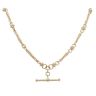 9ct Yellow Gold Knots T-Bar Chain 16"