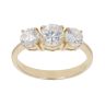 9ct Yellow Gold Three Stone Cubic Zirconia Ring