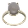 9ct Yellow Gold Grey Cats Eye Single Stone Ring