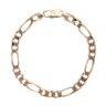 9ct Yellow Gold Figaro Bracelet 8.5"