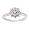 9ct White Gold 0.33ct Diamond Cluster Ring