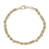 9ct Yellow Gold Fancy Bracelet 7"