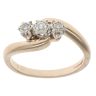 9ct Yellow Gold 0.15ct Diamond Trilogy Ring