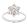 14ct White Gold 0.90ct Brilliant Cut Diamond Cluster Ring