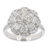 18ct White Gold Diamond Cluster Ring by Anya Belle