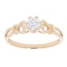 14ct Yellow Gold Cubic Zirconia Solitaire Ring