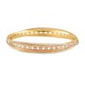22ct Yellow Gold Bangle with Rhodium and RoseGold Finish