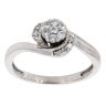 9ct White Gold 0.22ct Diamond Cluster Ring