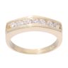 9ct Yellow Gold Cubic Zirconia Eternity Ring