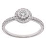 18ct White Gold 0.65ct Brilliant Cut Diamond Cluster Ring