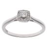 18ct White Gold 0.25ct Brilliant Cut Diamond Cluster Ring