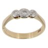 18ct Yellow Gold 0.10ct Diamond Trilogy Ring