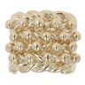 9ct Yellow Gold Four Row Keeper Ring