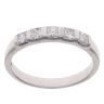 18ct White Gold 0.50ct Princess Cut Diamond Five Stone Ring