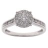 18ct White Gold 0.65ct Brilliant Cut Diamond Cluster Ring