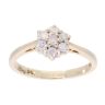 9ct Yellow Gold 0.25ct Diamond Cluster Ring