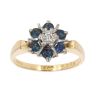 18ct Yellow Gold 0.10ct Diamond And Sapphire Ring