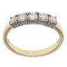 18ct Yellow Gold 0.50ct Brilliant Cut Five Stone Diamond Ring